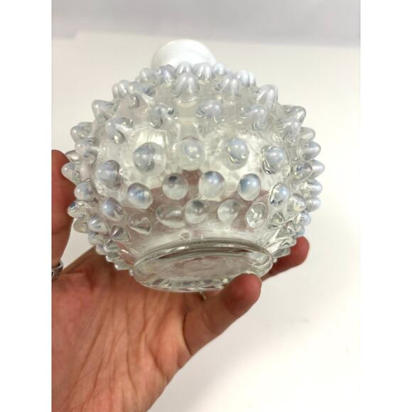 Vintage 1920s Fenton Hobnail Opalescent Glass Bud Vase – Collectible - Picture 6 of 16
